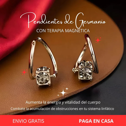 Par Pendientes de germanio con terapia magnética UPSELL