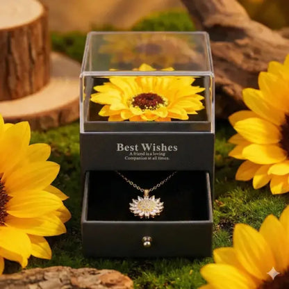 Collar Girasol Giratorio + CAJA GIRASOL