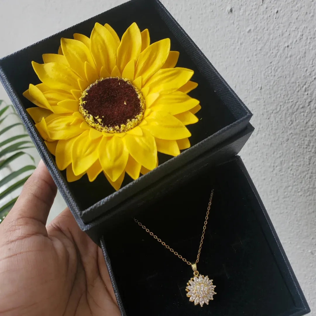 Collar Girasol Giratorio + CAJA GIRASOL