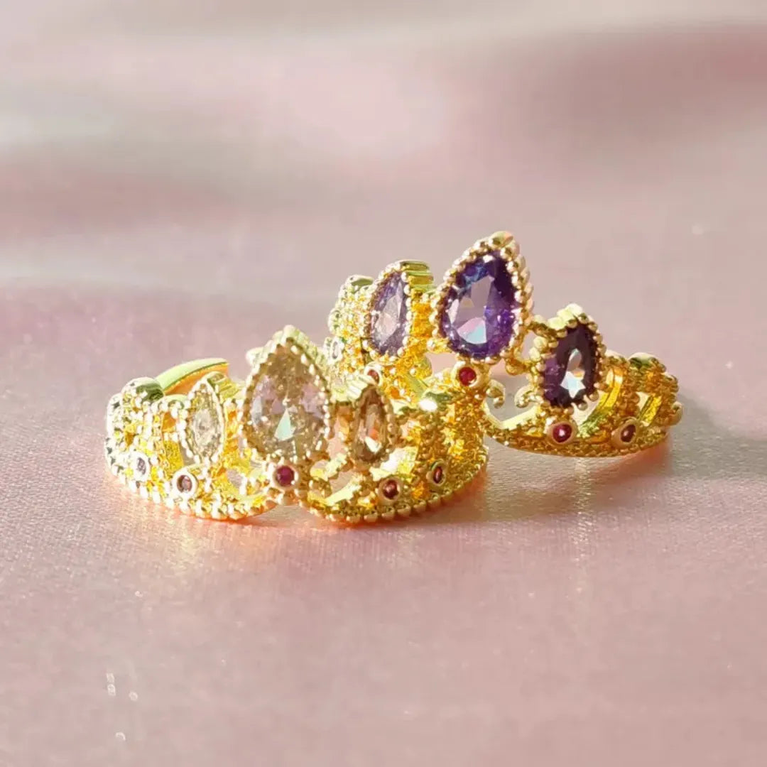 Anillo Princesa Rapunzel +CAJA+TARJETA