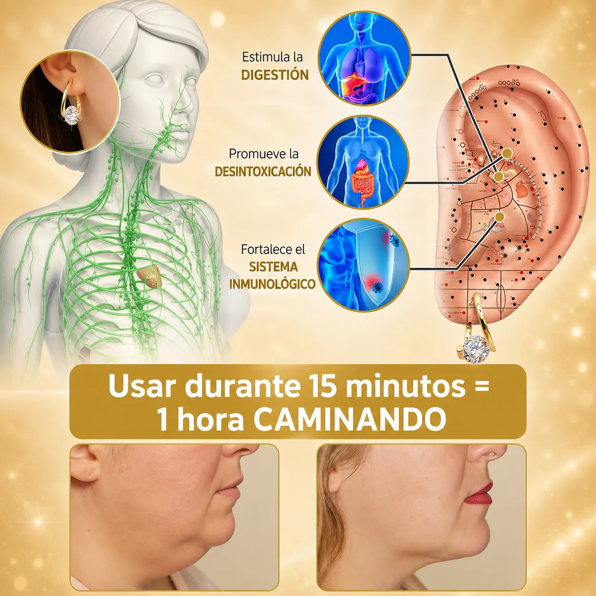 GermanioTherapy™ Pendientes Terapéuticos con Germanio