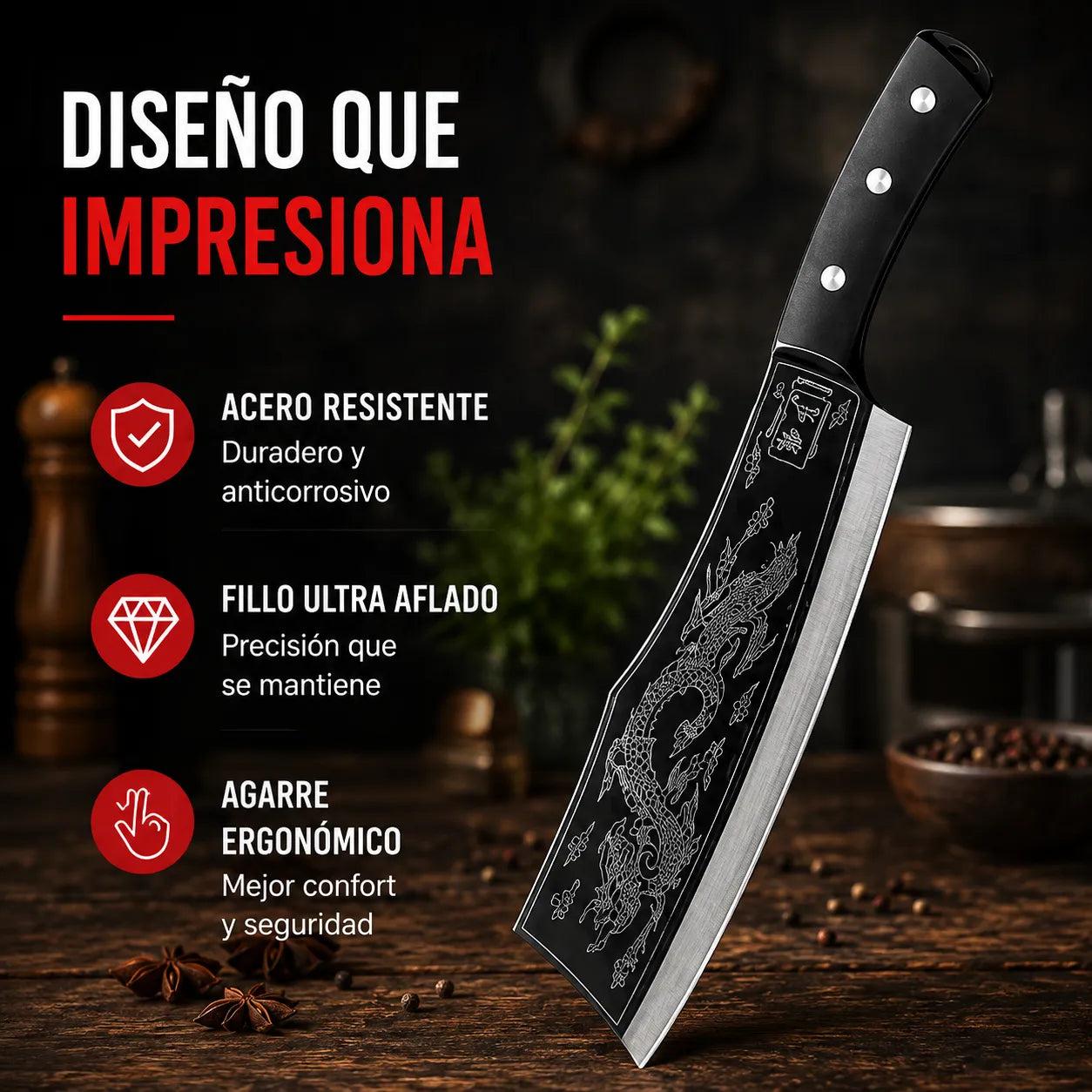 🔪CutSamurai Pro™ Cuchillo Japonés de Filo Extremo 🥩✨