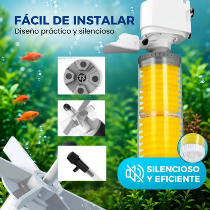 FreshTank Pro™ Filtro Ultrasilencioso y Purificador para Acuarios 💧✨