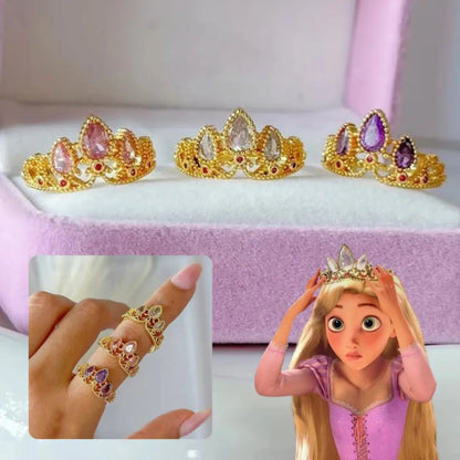 Anillo Princesa Rapunzel +CAJA+TARJETA