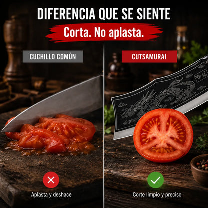 🔪CutSamurai Pro™ Cuchillo Japonés de Filo Extremo 🥩✨