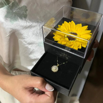 Collar Girasol Giratorio + CAJA GIRASOL