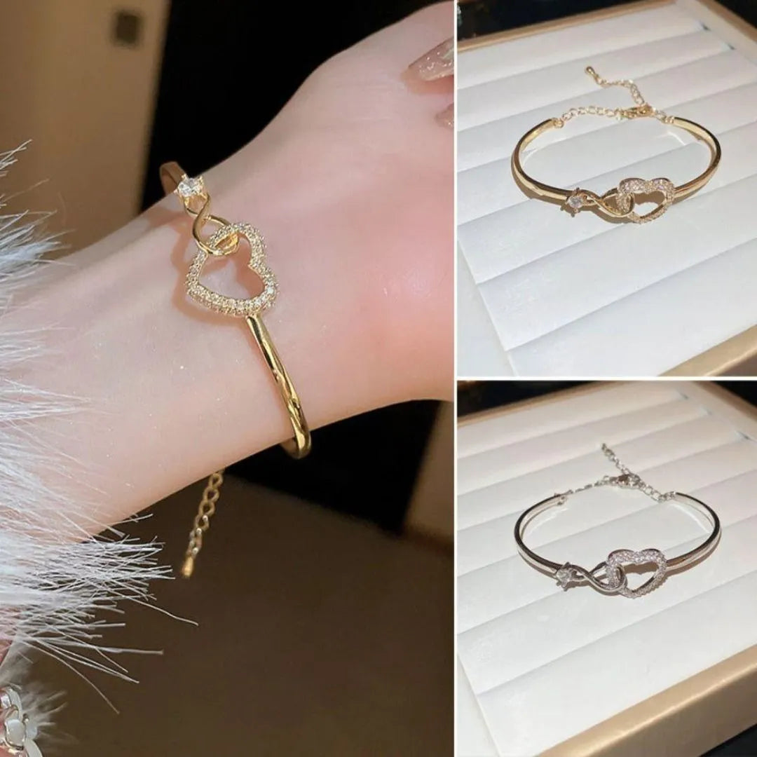 Brazalete Corazón Infinito +CAJA DE REGALO