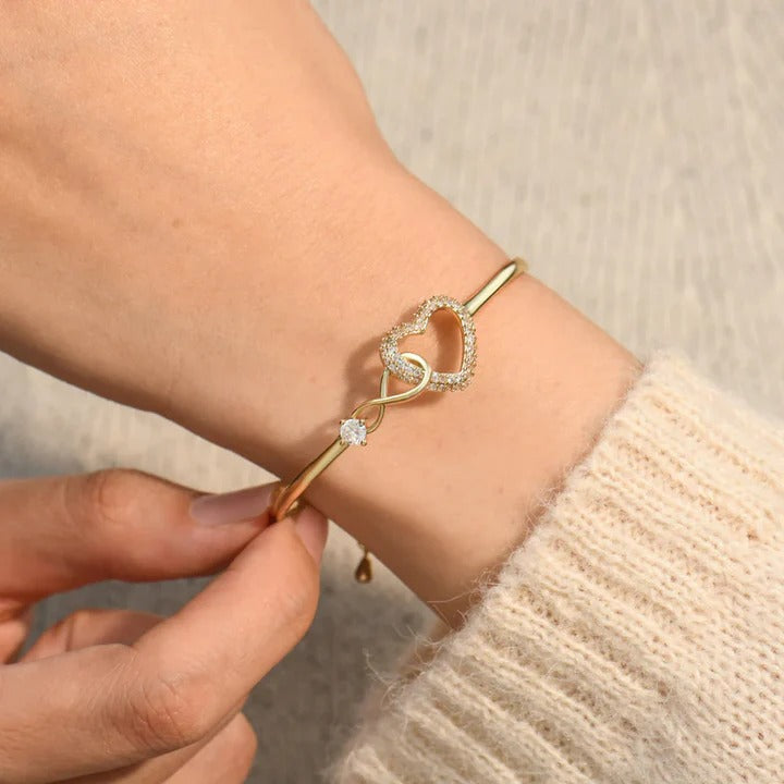 Brazalete Corazón Infinito +CAJA DE REGALO