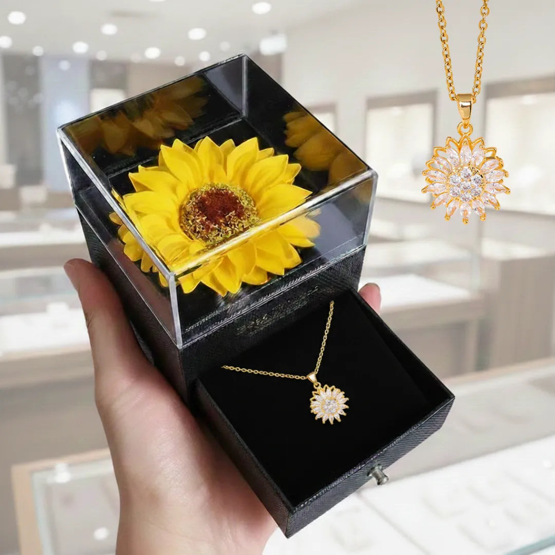 Collar Girasol Giratorio + CAJA GIRASOL