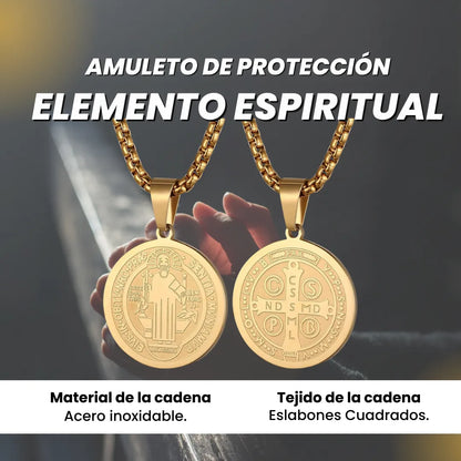 Collar San Benito Proteccion  +CAJA DE REGALO