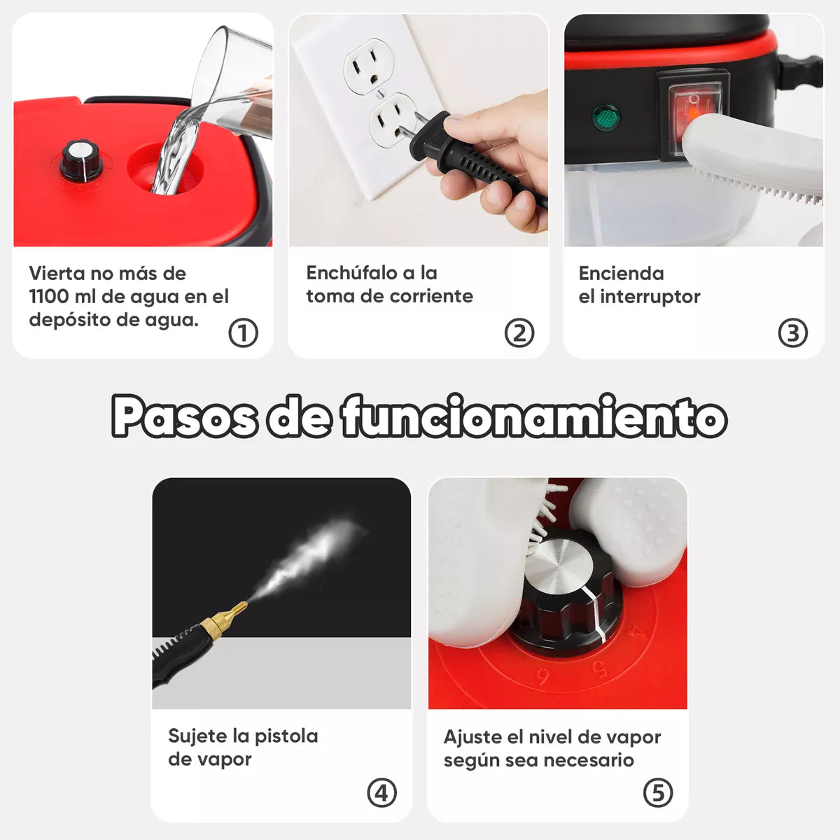 SteamMax™ Multi-Limpiador a Vapor