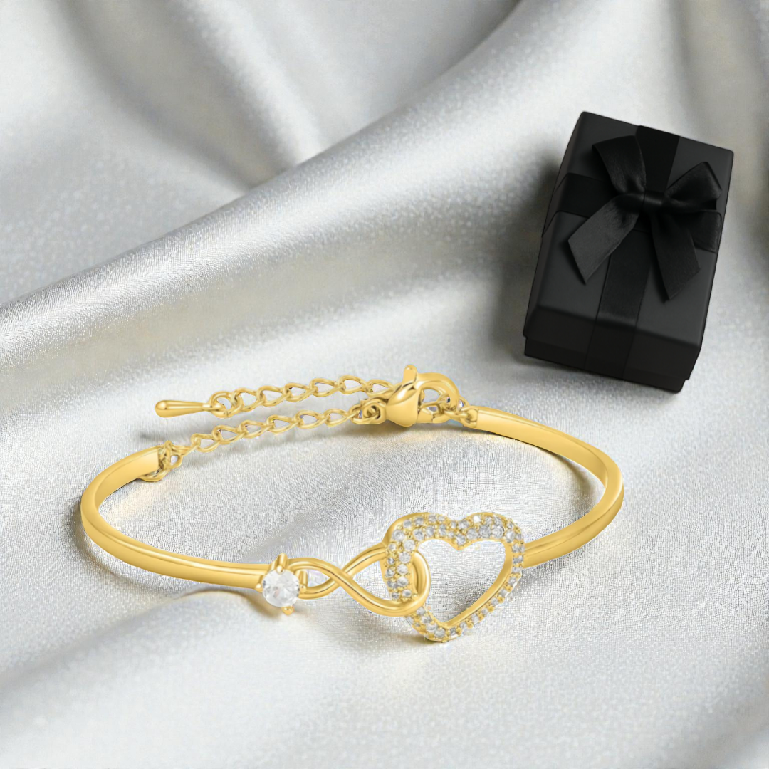 Brazalete Corazón Infinito +CAJA DE REGALO