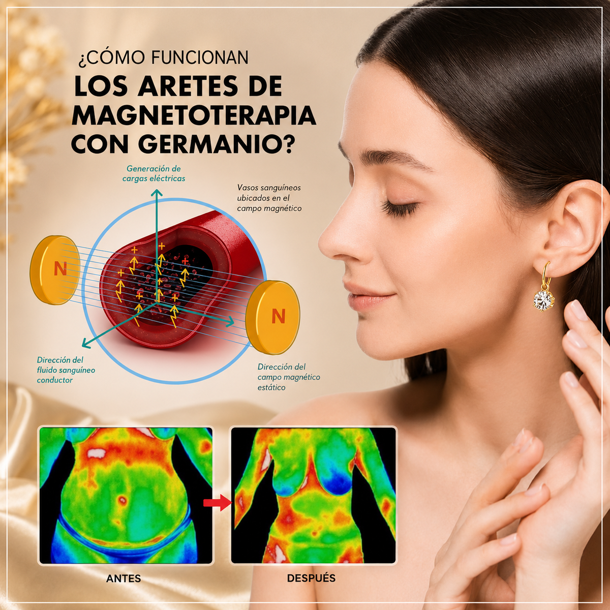 GermanioTherapy™ Pendientes Terapéuticos con Germanio
