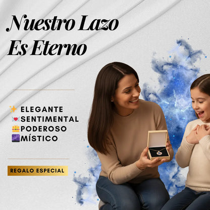 Collar Planeta Saturno Luna + CAJA DE REGALO