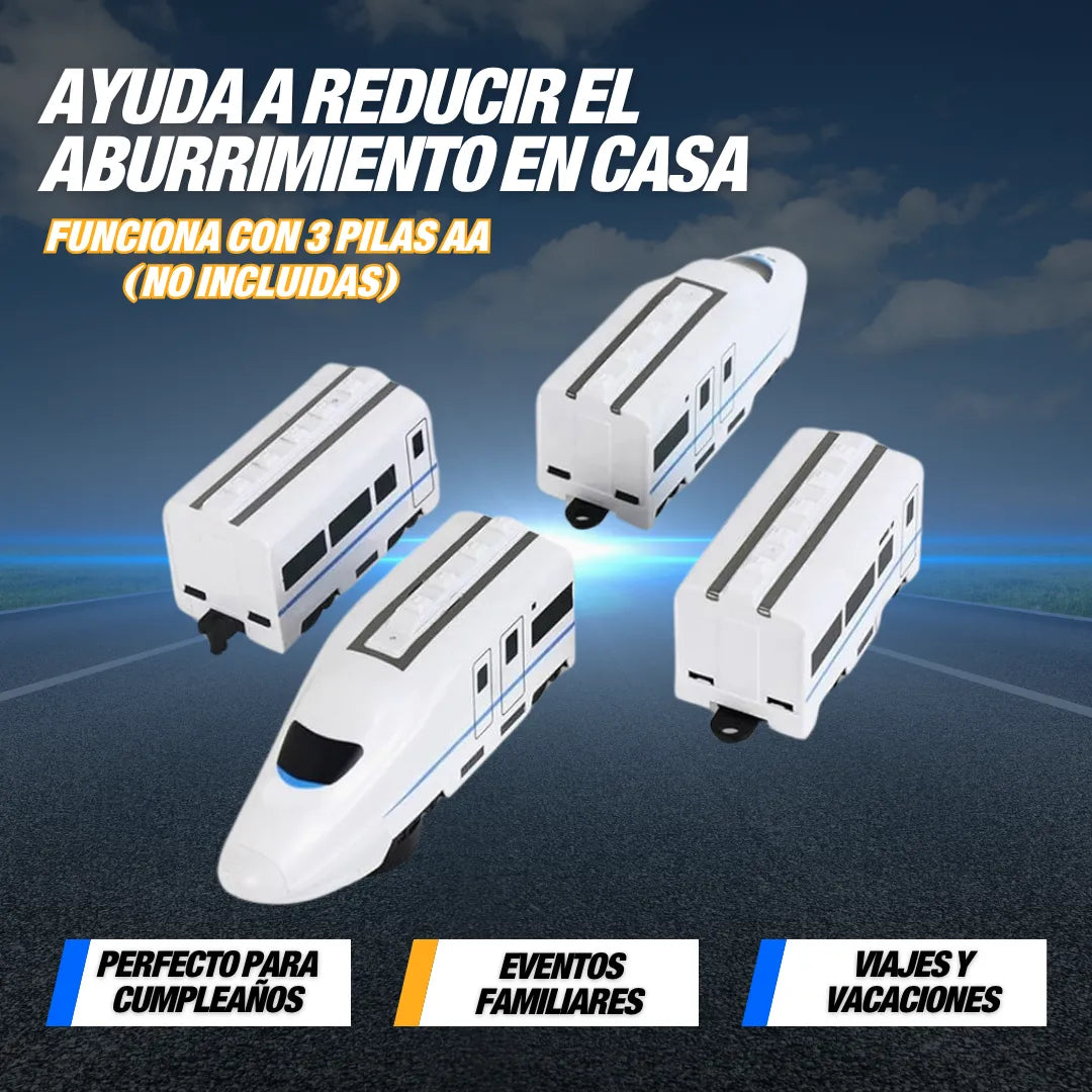 Tren Eléctrico Interactivo 4 Vagones UPSELL