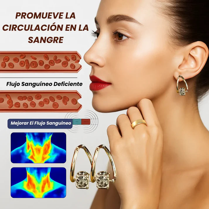 Par Pendientes de germanio con terapia magnética (descuento por tiempo limitado)