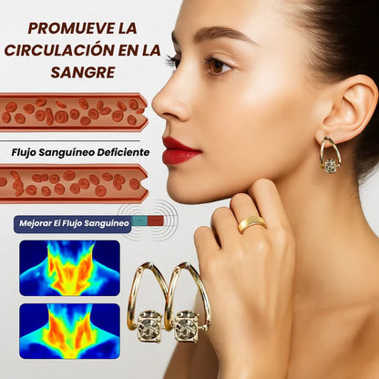 Par Pendientes de germanio con terapia magnética (descuento por tiempo limitado)
