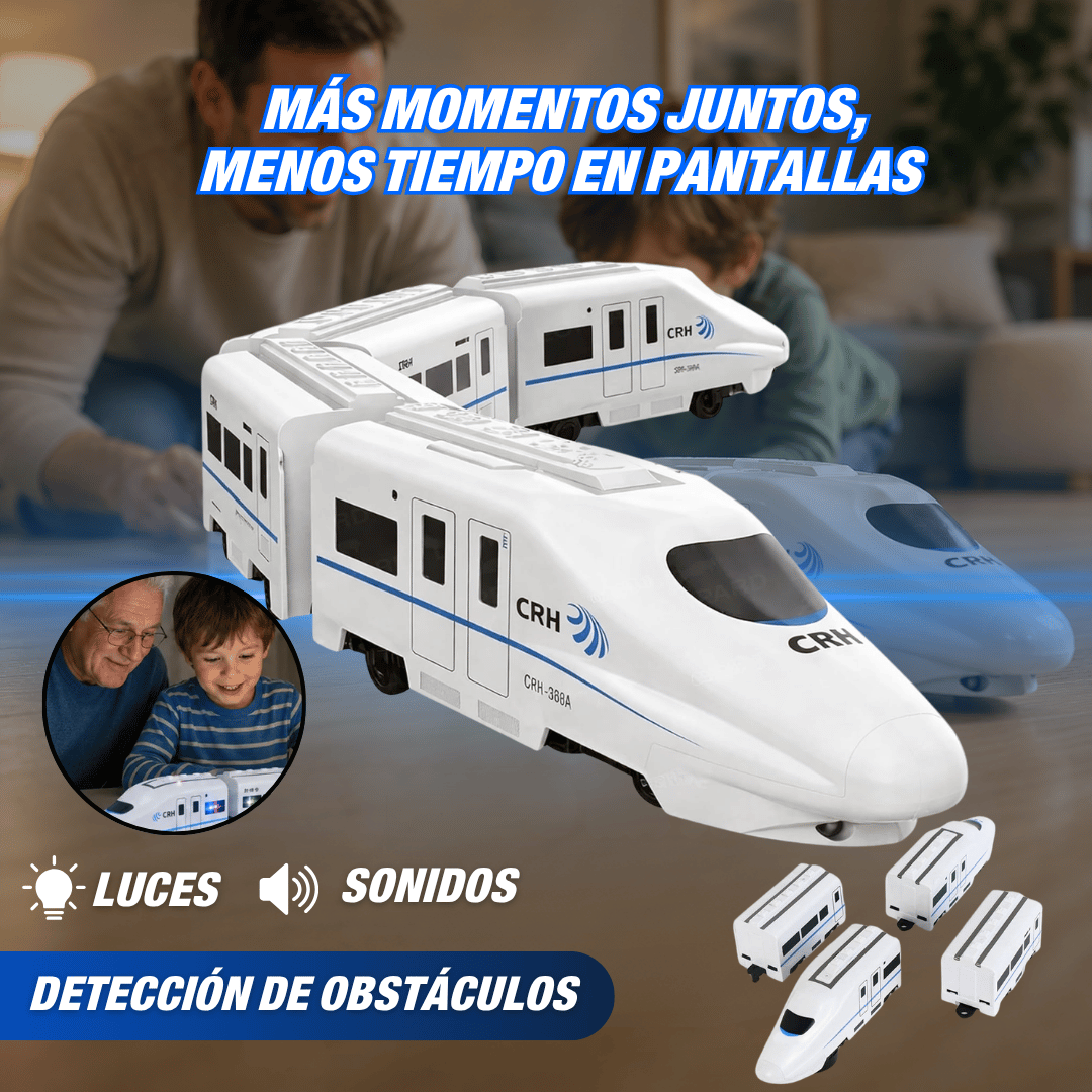 Tren Eléctrico Interactivo 4 Vagones